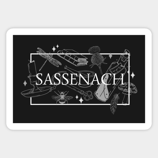 Sassenach, But Make It Witchy (Outlander) Sticker by TombAndTome